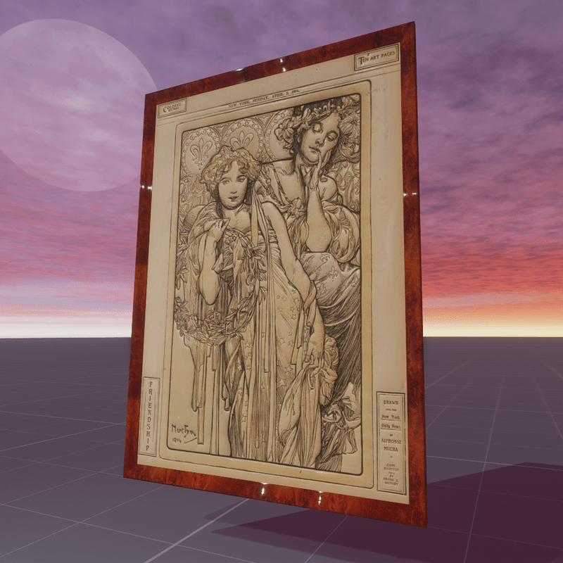 Friendship Alphonse Mucha