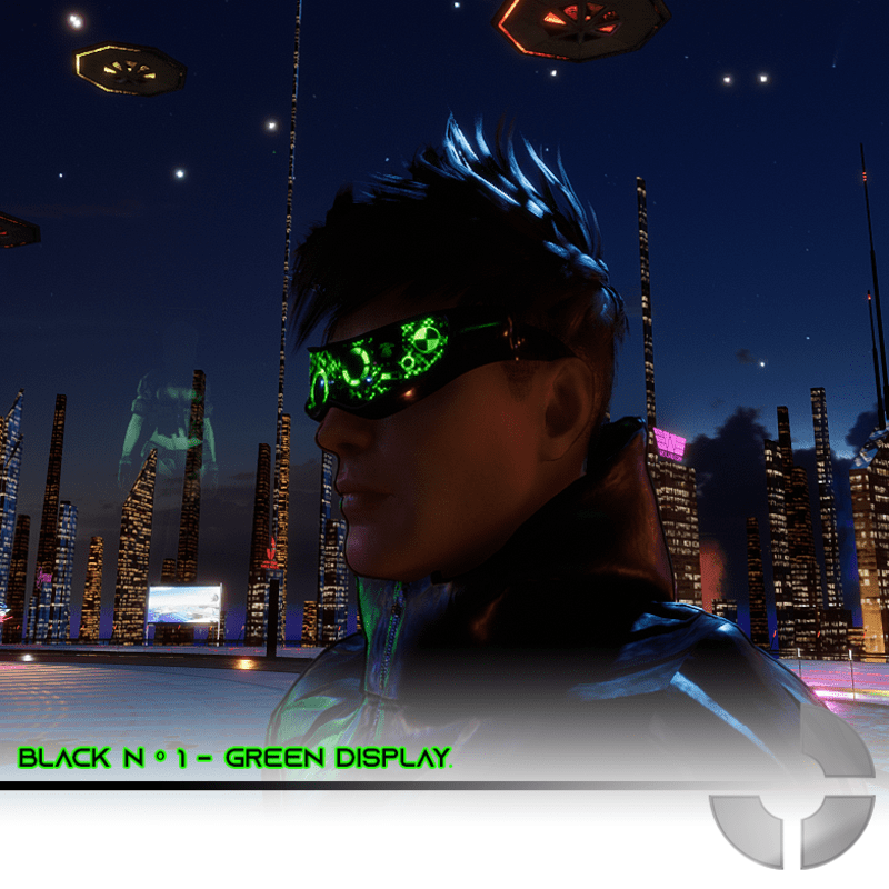 Black n º 1 - Animated green display