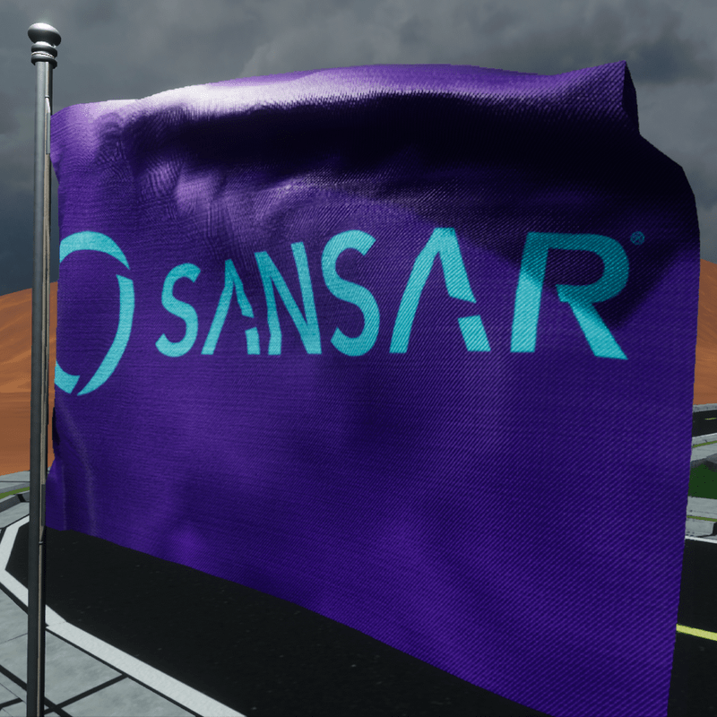 TKA Animate Flag SANSAR purple