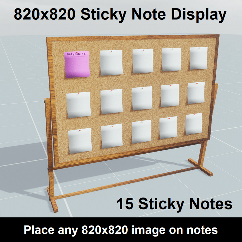 Sticky Note Display 820x820 Images