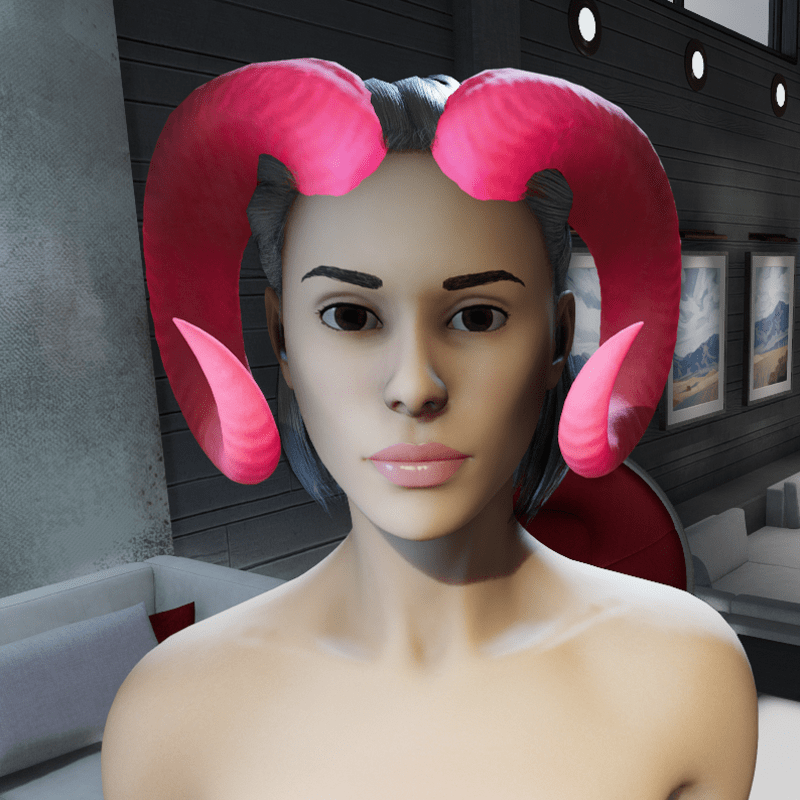 Spirit Of The Ram (Horns) - Magenta