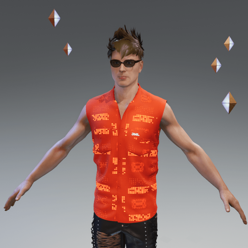 MIKAL SHIRT ORANGE EMISSIVE