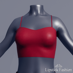 L.F. SOLENE TOP ROUGE COQUELICOT