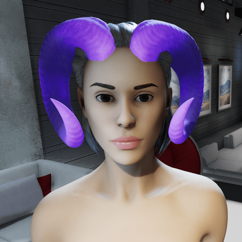 Spirit Of The Ram (Horns) - Purple