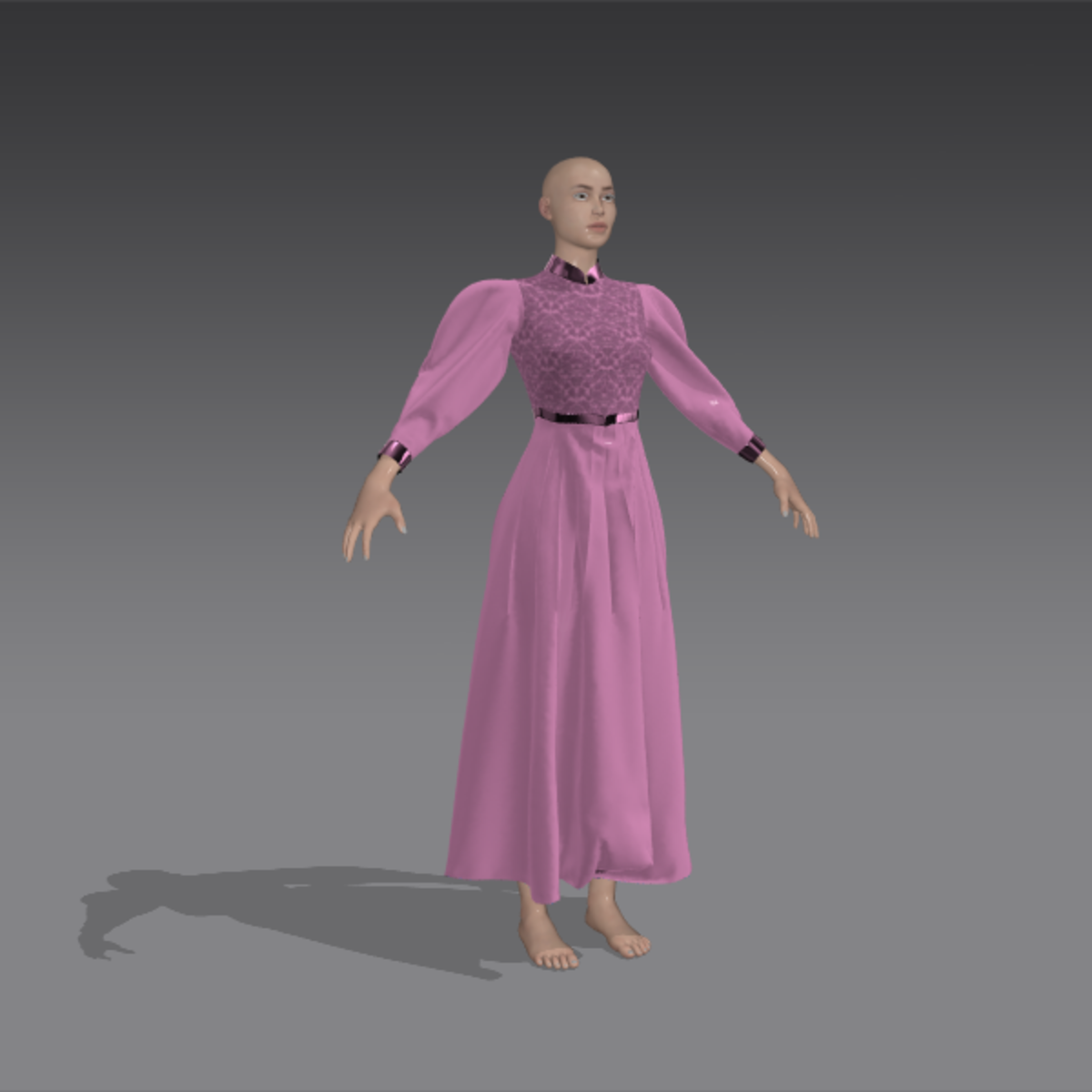 edwardian dress-- mauve