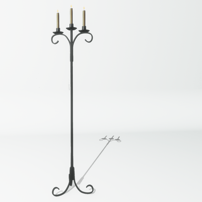 The Lord's Bath Candelabra - Black