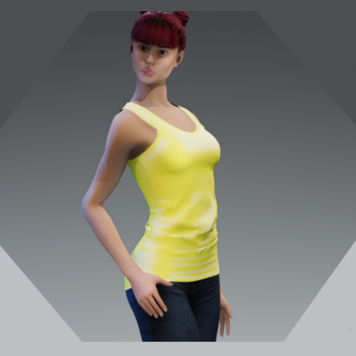 Snug Tank Top - Neon Yellow