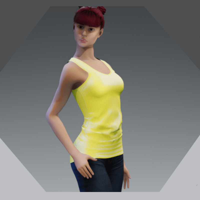 Snug Tank Top - Neon Yellow