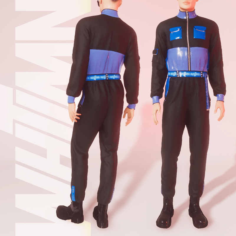 V.to.B Jumpsuit Blue M