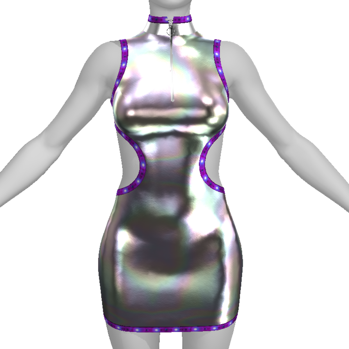 AV2 - Hologram Dress with Led Lights Animation