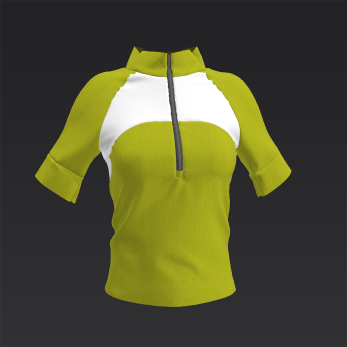 Sports Top Yellow and White