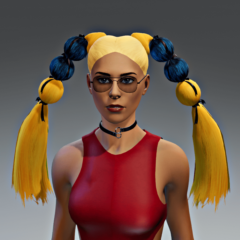 TKA Festival hair tails - not dyeable