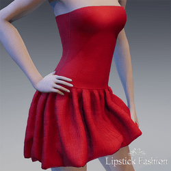 L.F. OLYMPE DRESS RED