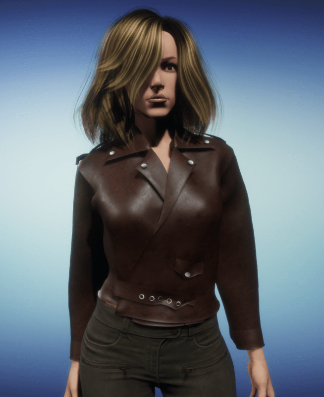 women's brown leather jacket