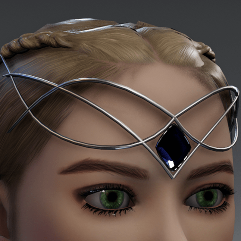 Dark indigo Circlet