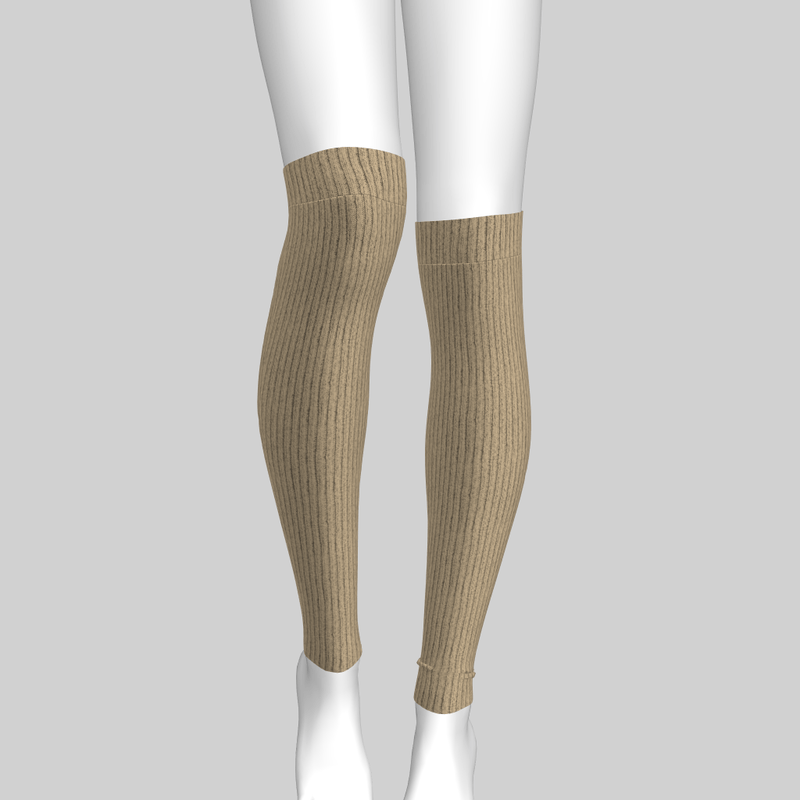Stockings Emilie Knitted Beige 2.0
