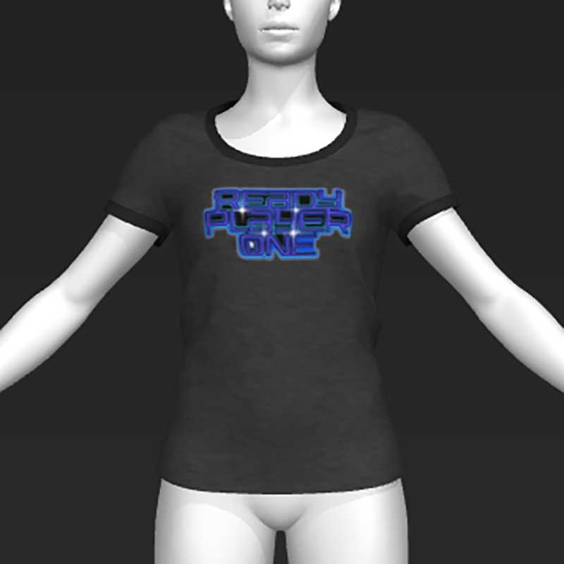 Ready Player One: Logo T-Shirt Variant (Grey) (W)