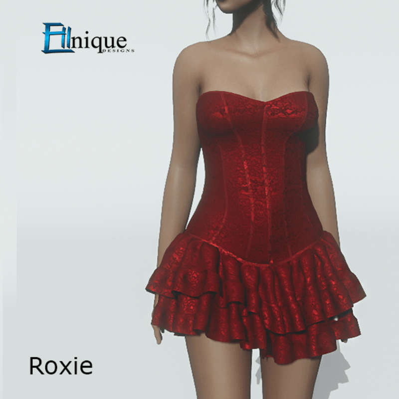 Red Lace Corset Dress