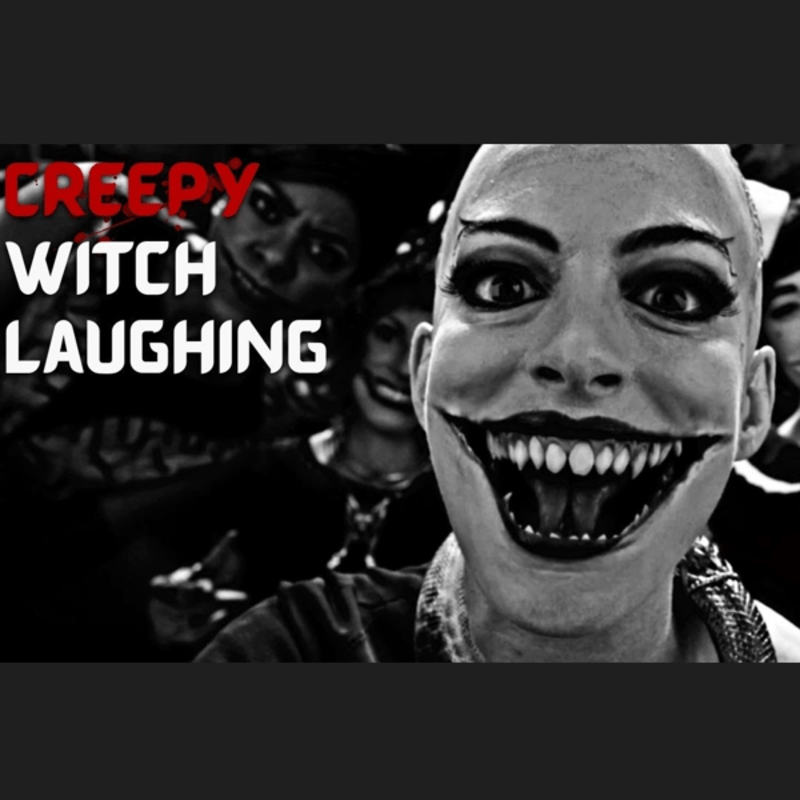 scary female halloween horror laughter