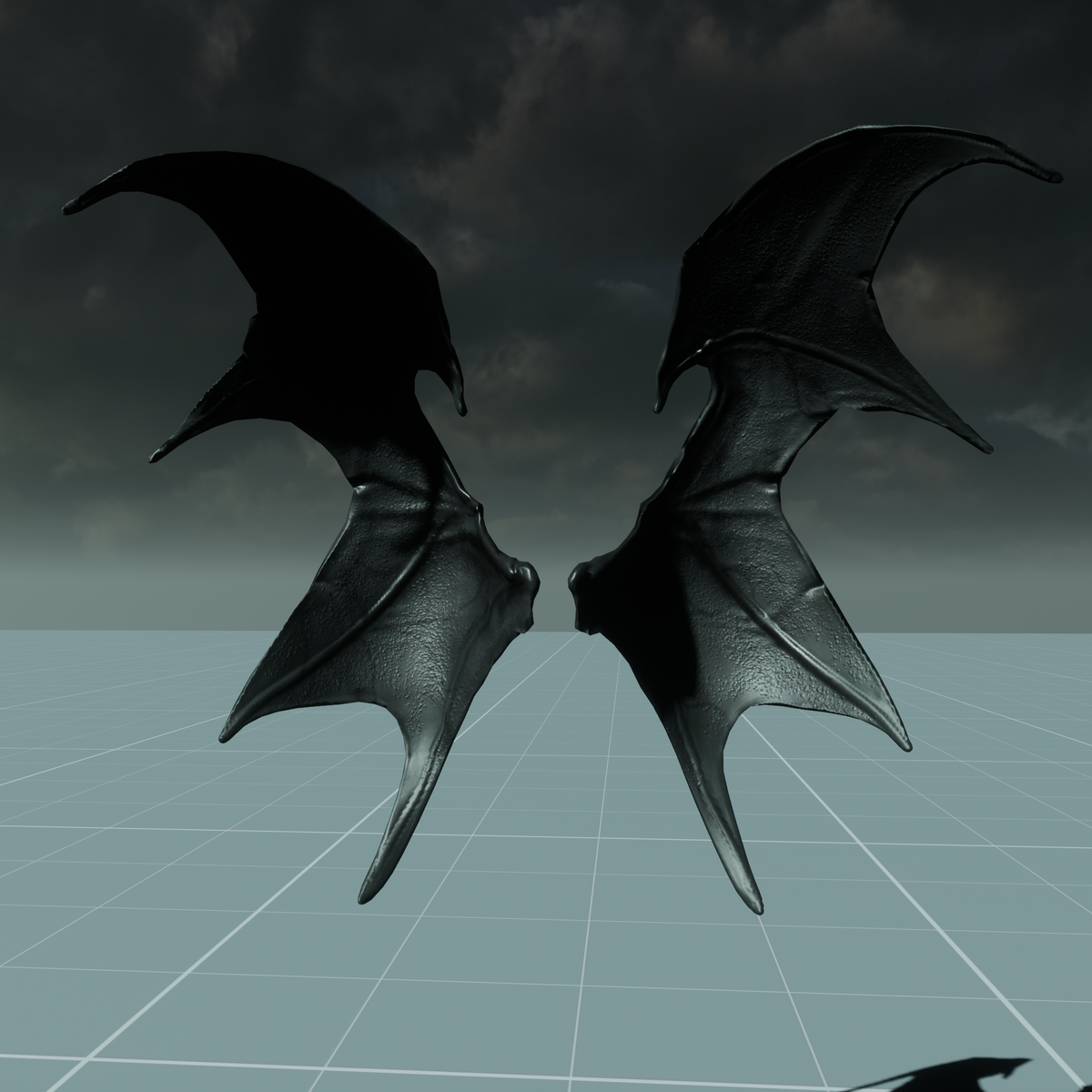 Demon Wings Male Skeleton