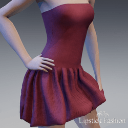 L.F. OLYMPE  DRESS BURGUNDY