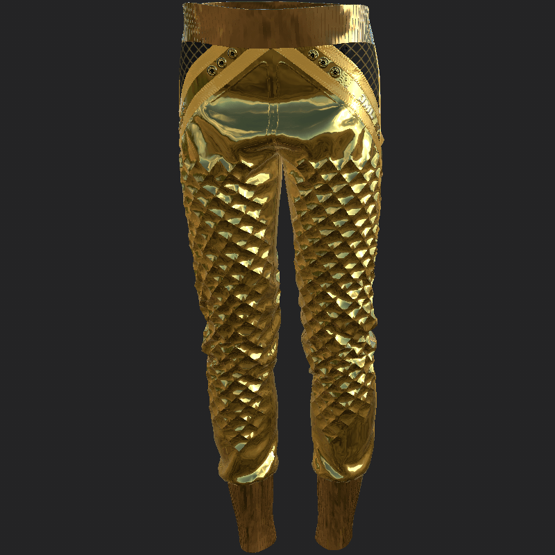 RABAH PANTS_ EMISSIVE GOLDEN