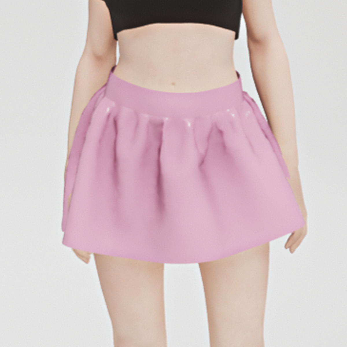 Pink PVC Skirt