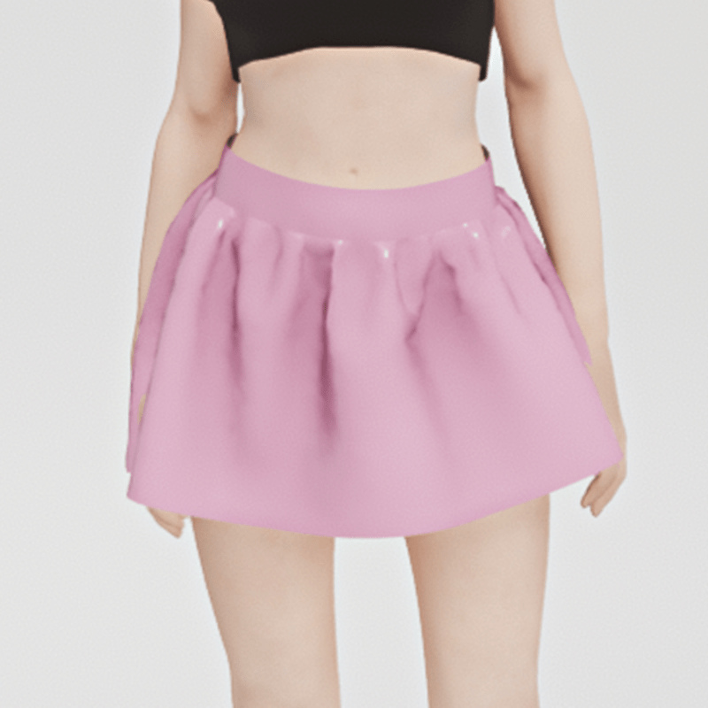 Pink PVC Skirt