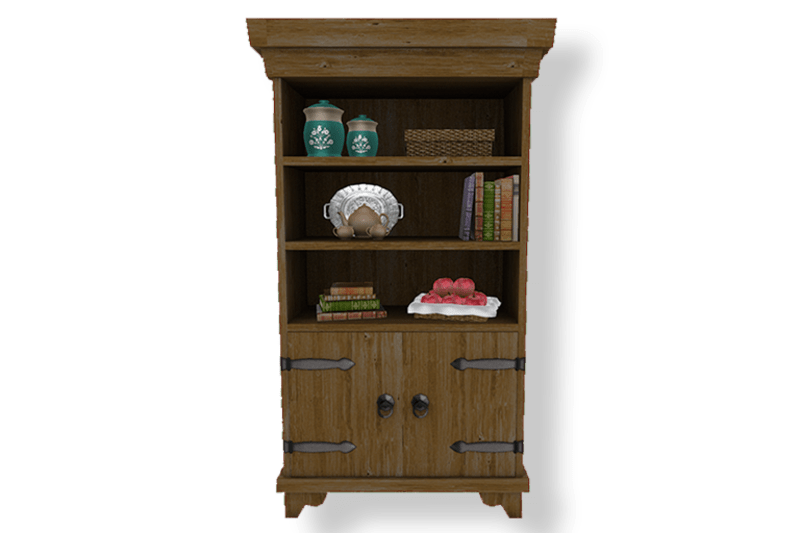 Black Rose Medieval Kitchen Cupboard