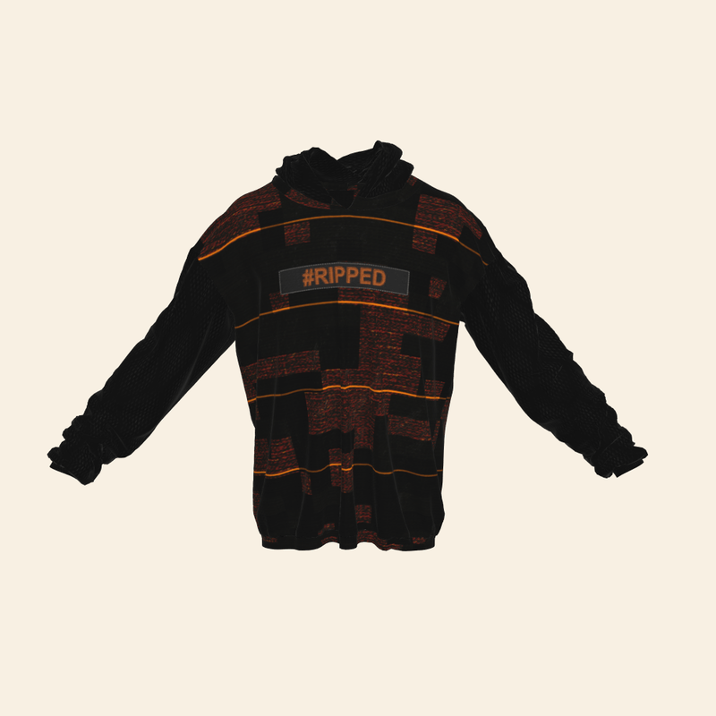 Unisex Hoodie With Baggie Sleeves