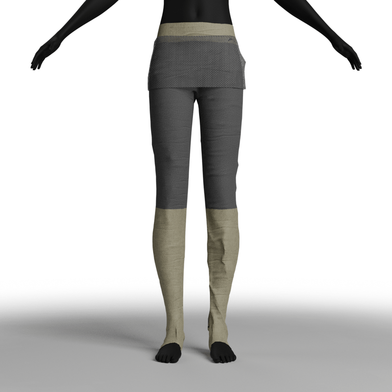 Female Pants / Leggings - 01 - Skin 02
