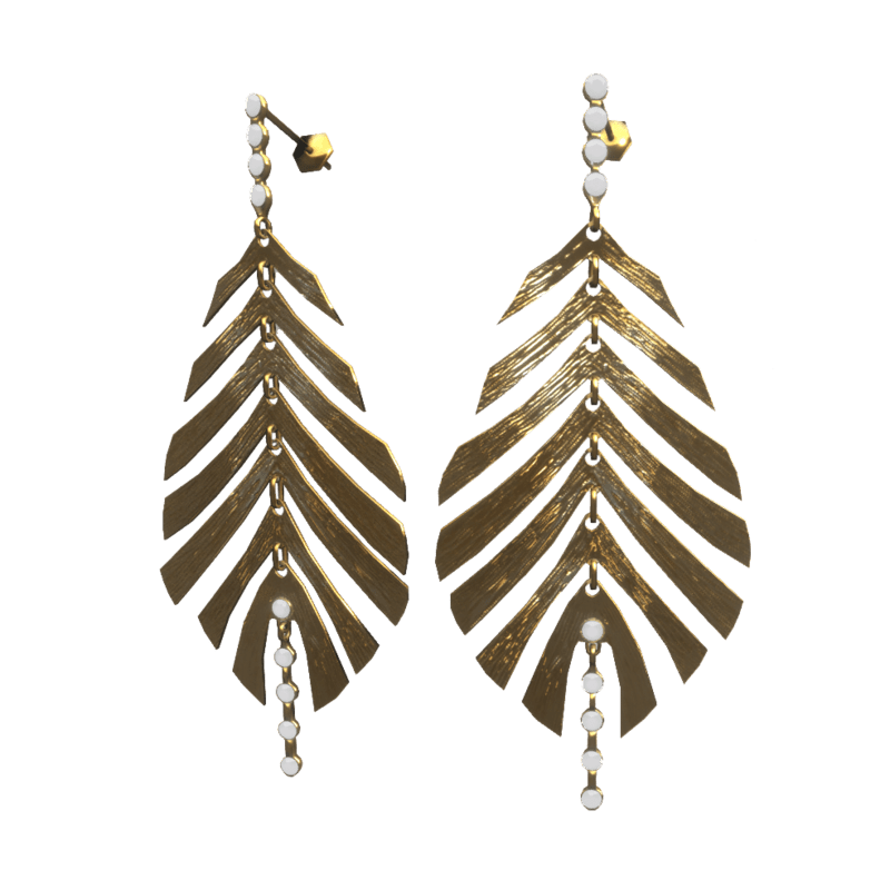 Leaf earrings