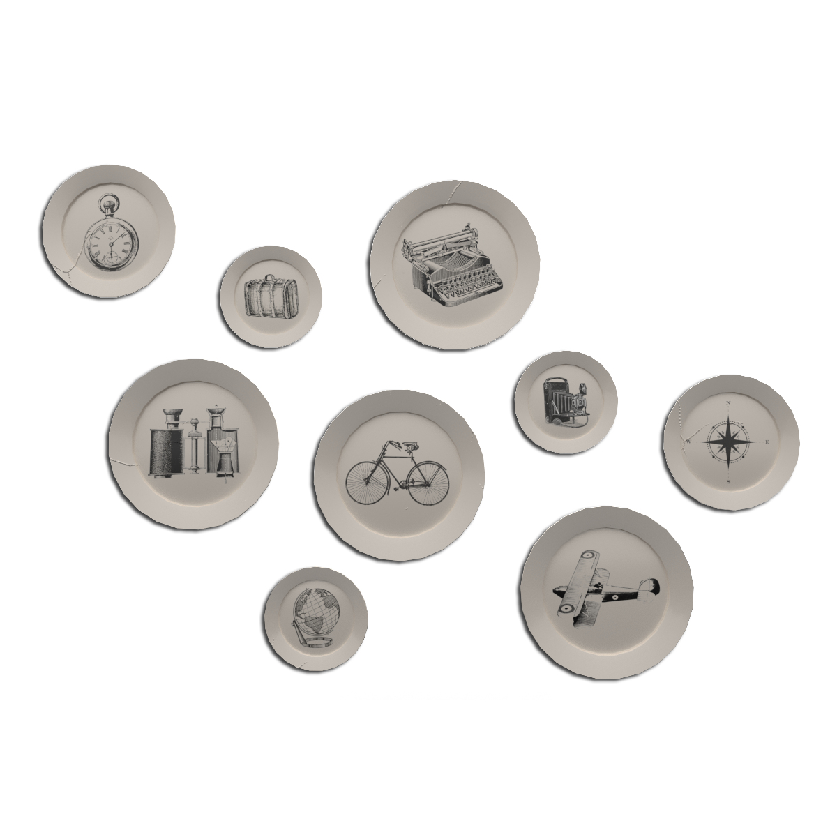 Hanging Dinner Plates-Wanderer