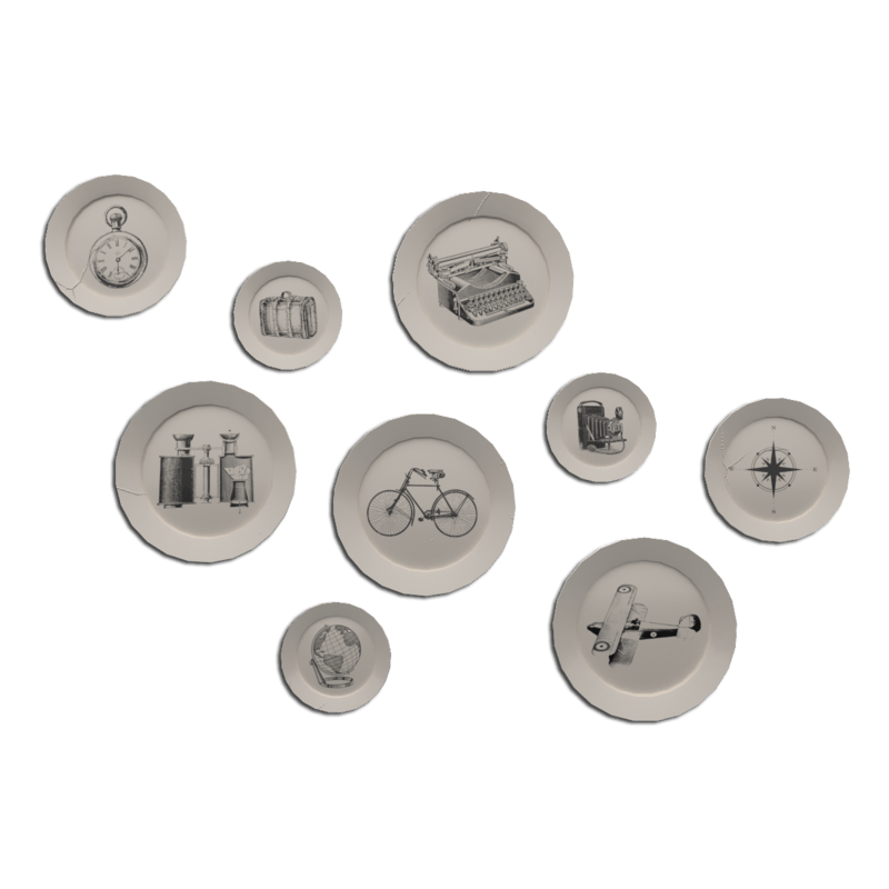 Hanging Dinner Plates-Wanderer