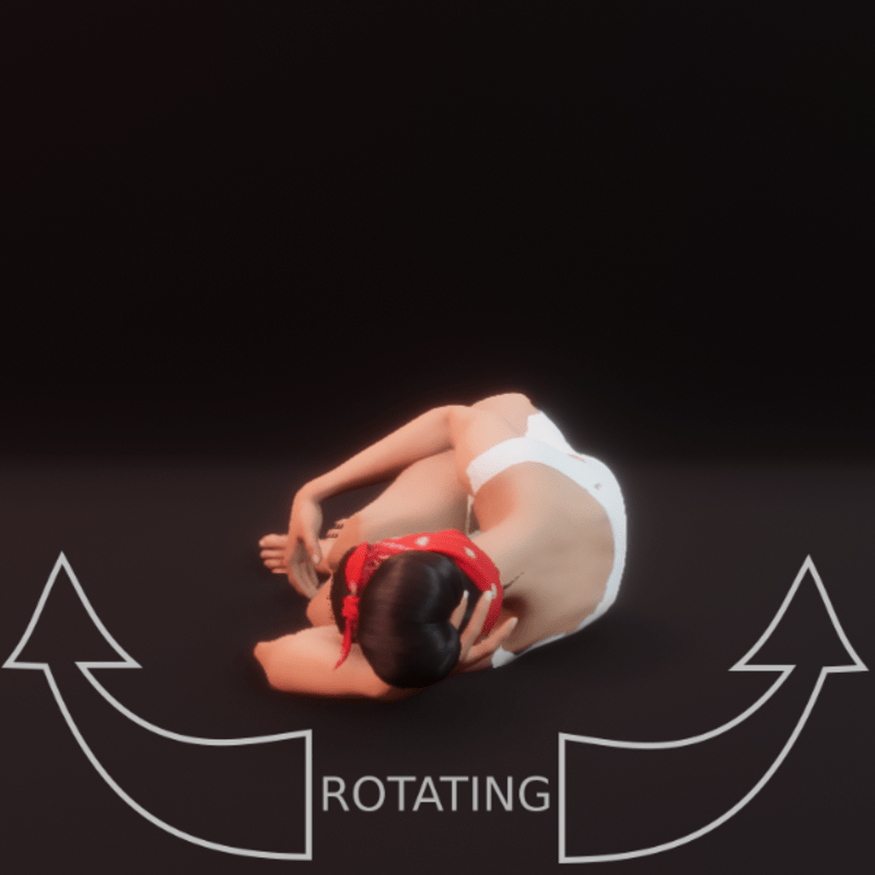 modelpose liegend 06 rotating