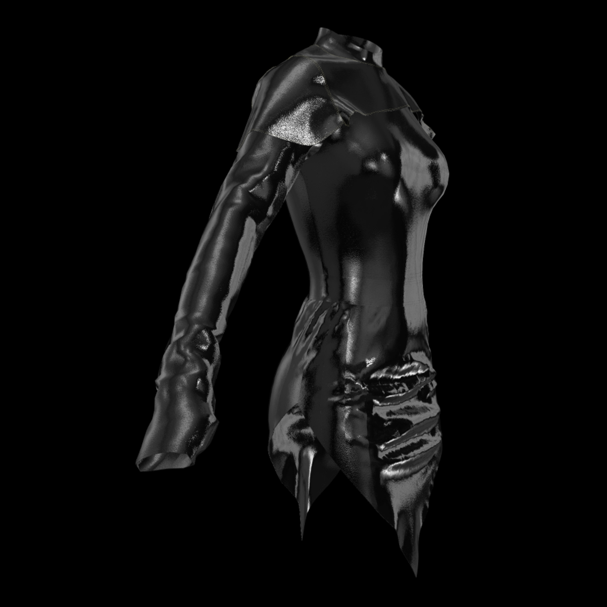 Cyberpunk Plastic mini Dress