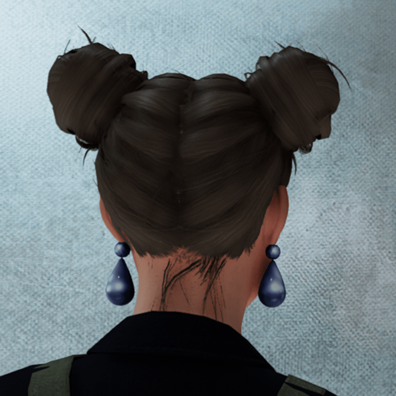 Pearl Earrings Navy Blue