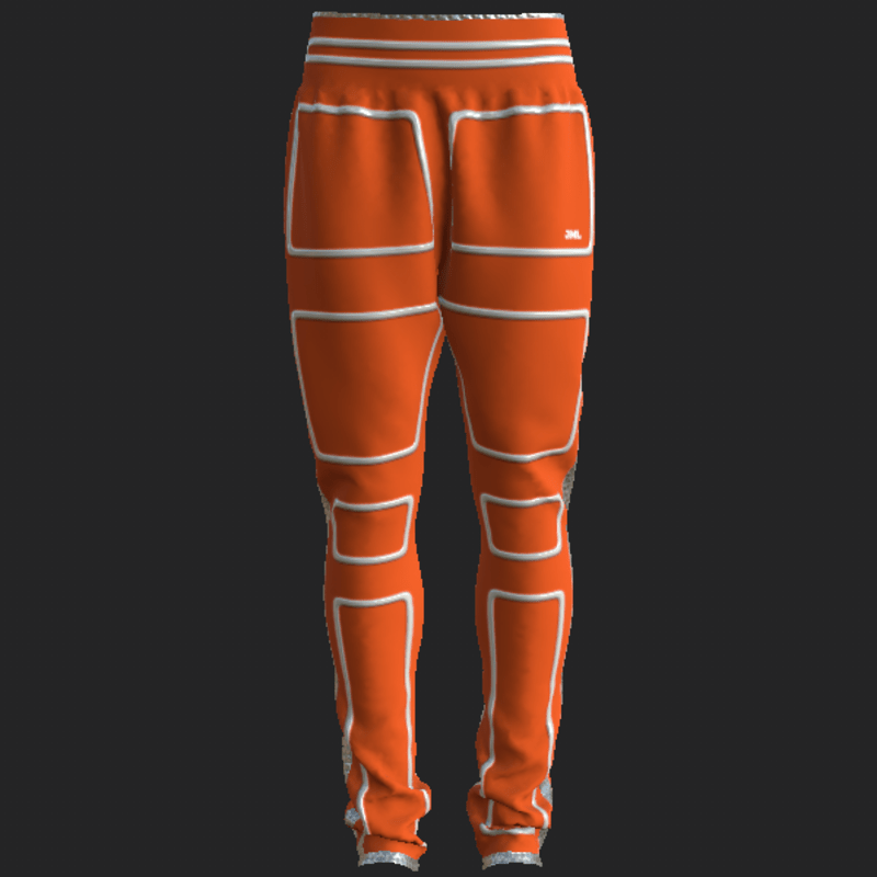 NEO SPORT PANTS_ ORANGE WHITE