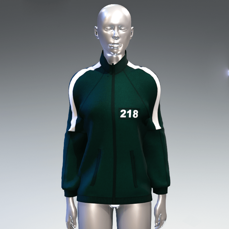 "Squid game" style sweat jacket female 218