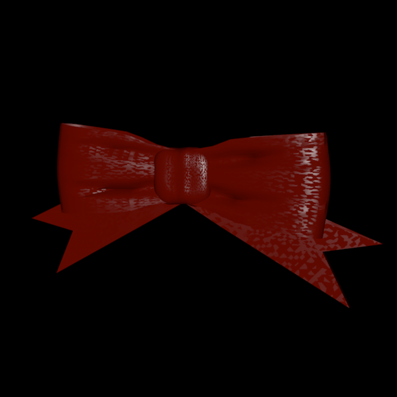 grosgrain waist bow-- blood red
