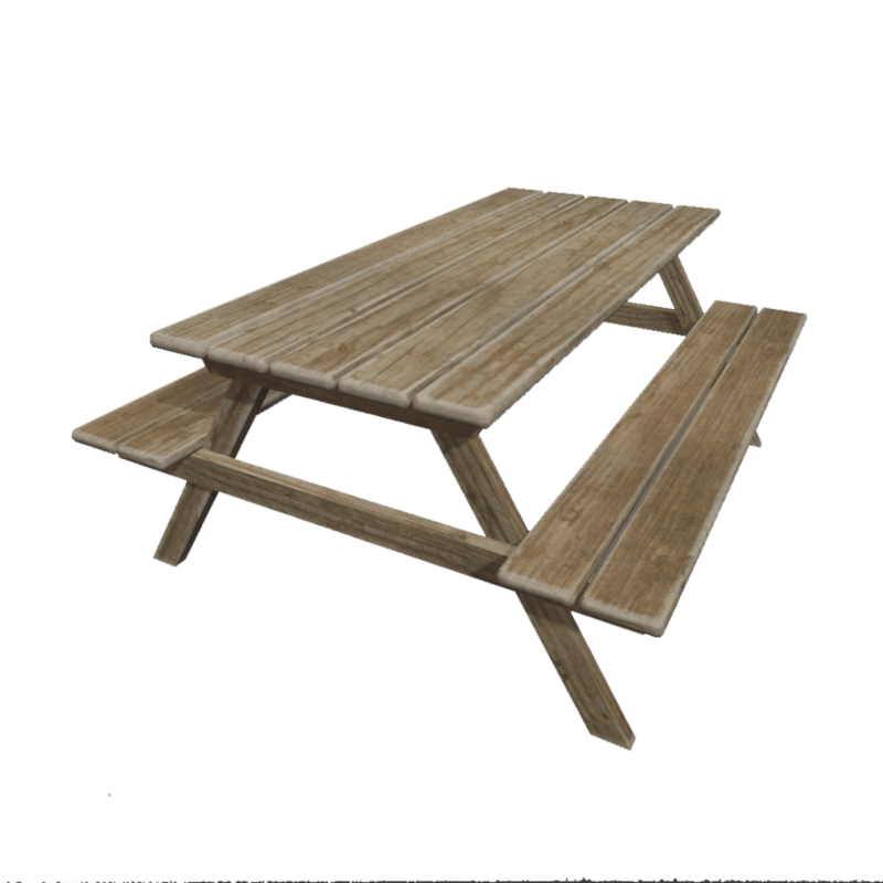 Picnic table light wood