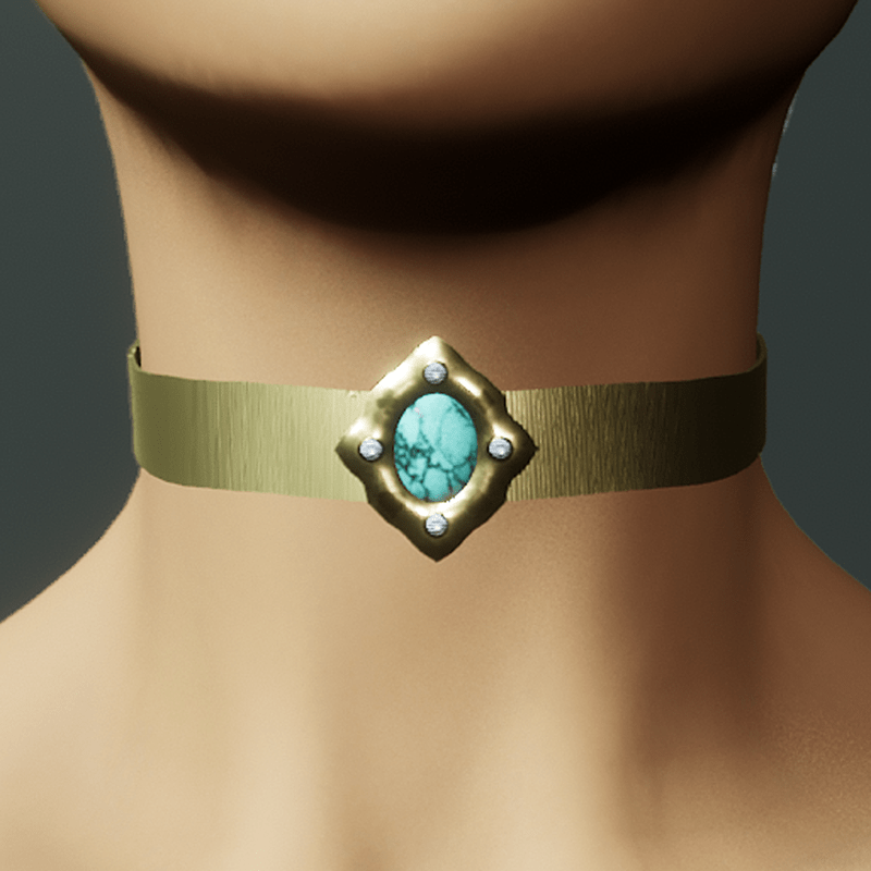 TKA Choker with brooch - Rigged