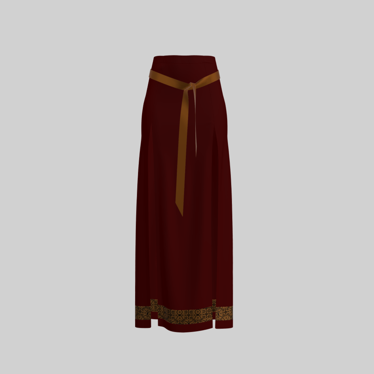 Skirt Briana Deep Red & Gold 2.0