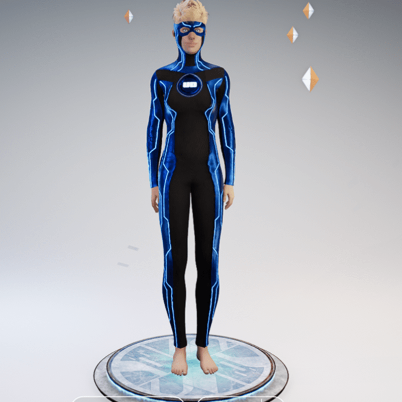 Ultimate Disc Gamesuit (base blue female)