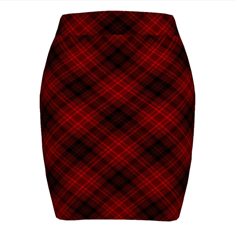 Red Plaid Skirt