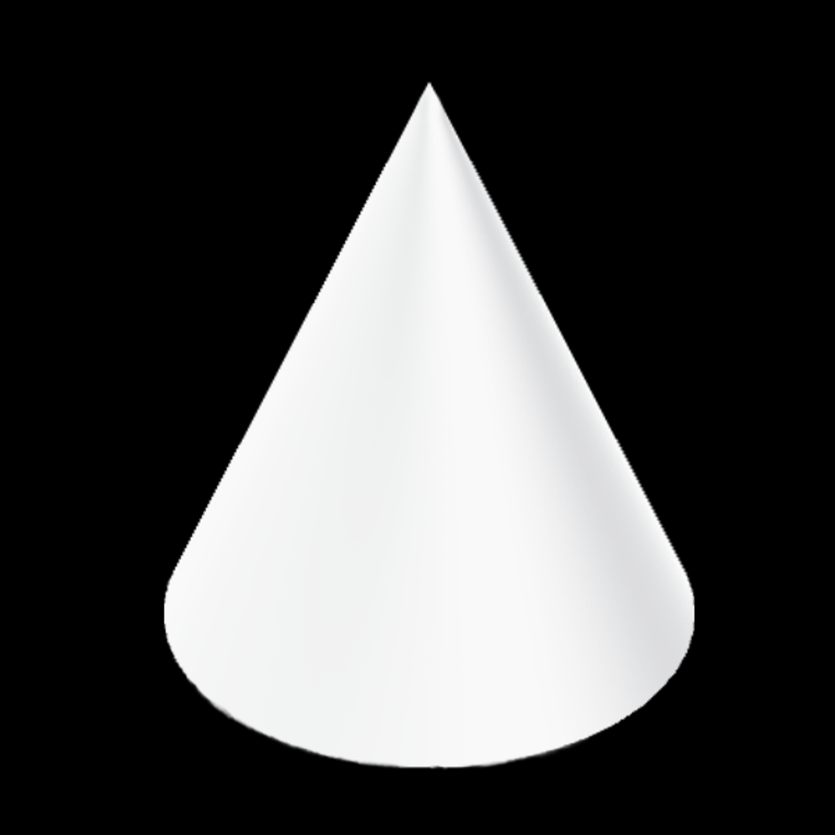 CONE - White - Collision Mesh - 1M