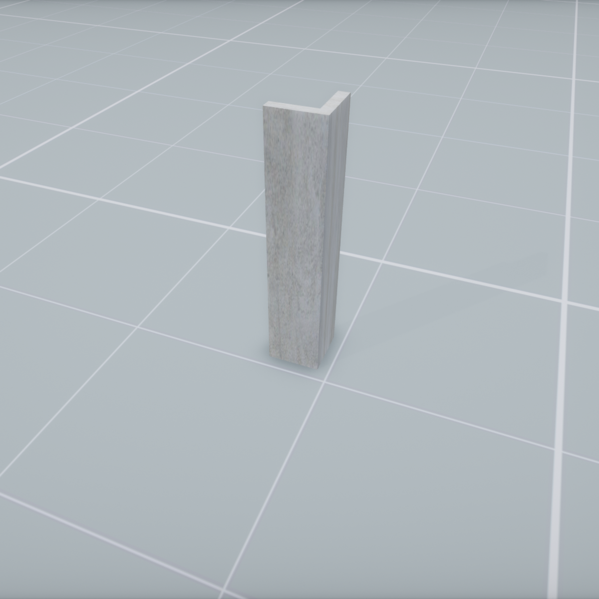 Gray Stone Wall Corner Long