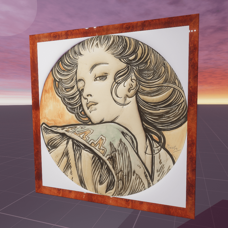 Portrait of a Young Woman Alphonse Mucha1