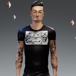 Male illuminati shirt_1