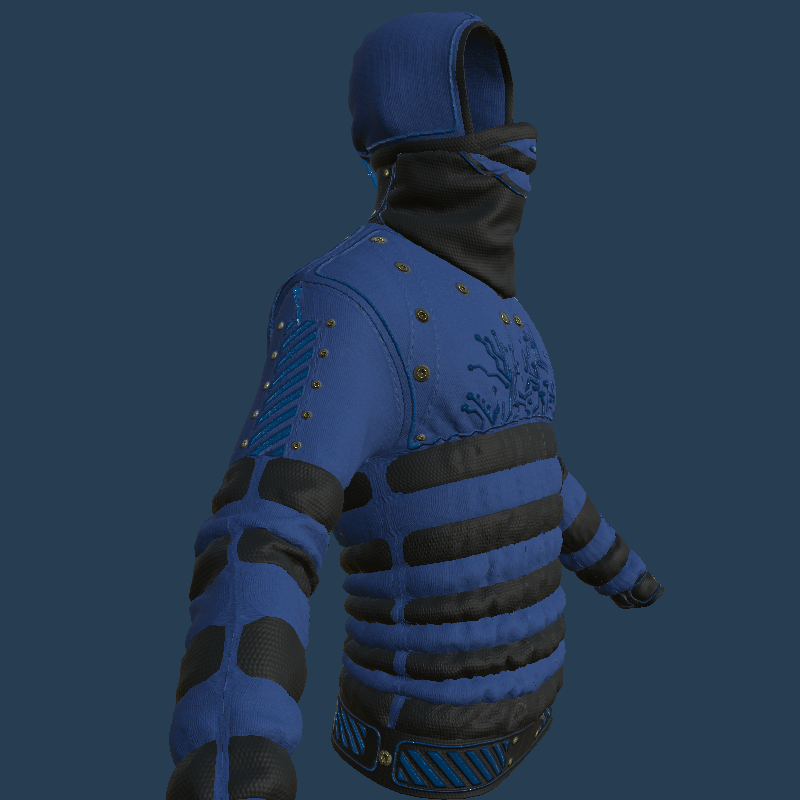 MAIKA JACKET BLUE EMISSIVE